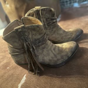 Women’s Ankle Cheetah Print Boots